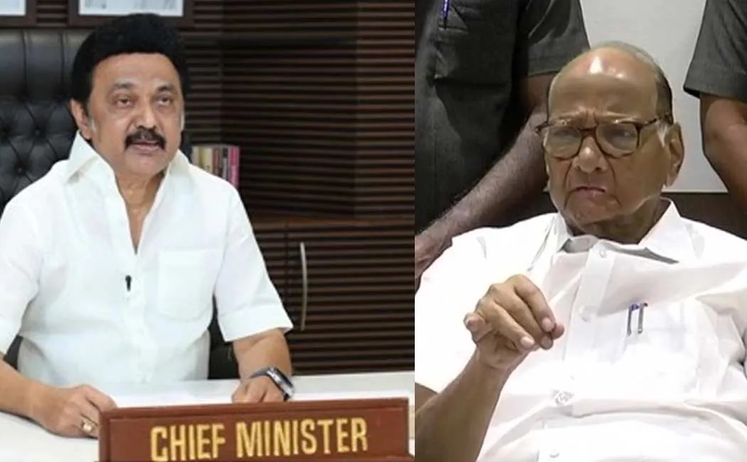 cm mk stalin contact and support sharath pawar political situation
