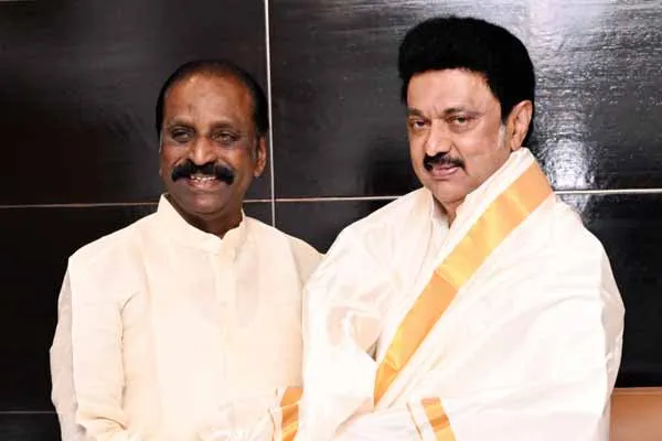 Vairamuthu meeting with Tamil Nadu Chief Minister M.K.Stalin