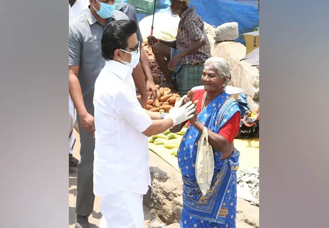 dmk mk stlain election campaign meet with peoples 