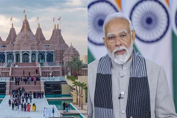 First Hindu temple in Abu Dhabi and Worship by Prime Minister Modi
