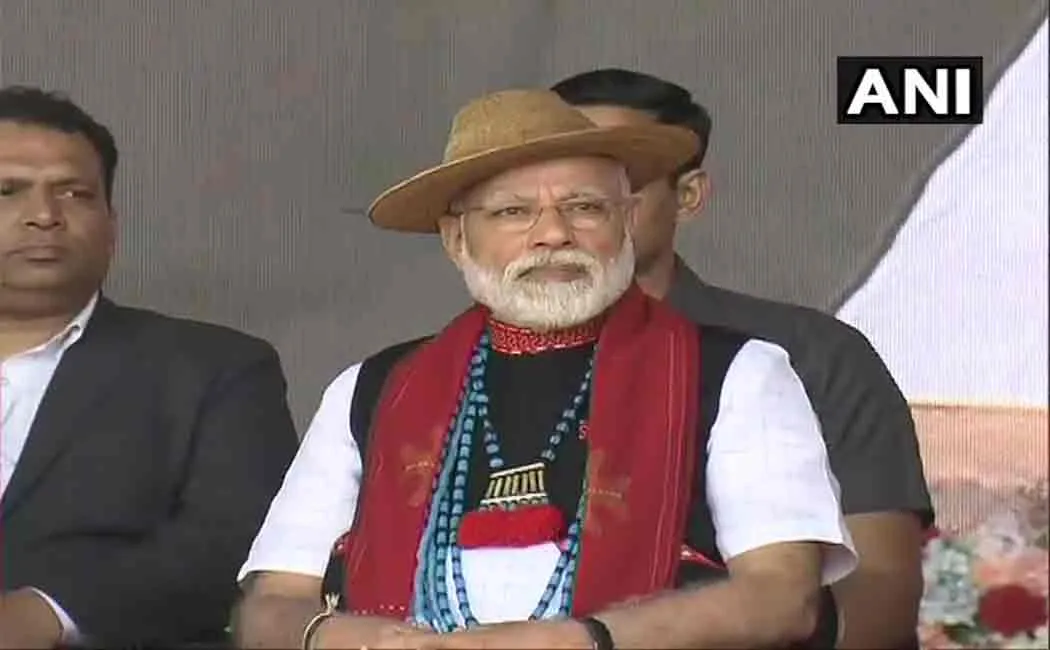 narendra modi campaigning at pashighat in arunachal pradesh