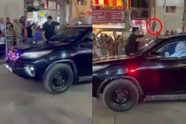 Shoes thrown at PM Modi's car in varanasi