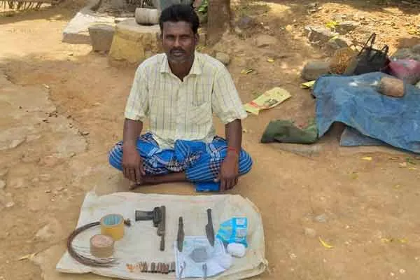 The person involved in the production of country bombs caught by the forest department.