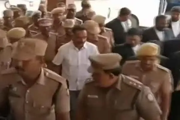 Former Minister MR Vijayabaskar appears in court