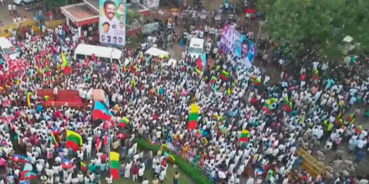 struggle by those who gave land to NLC; Political parties join hands