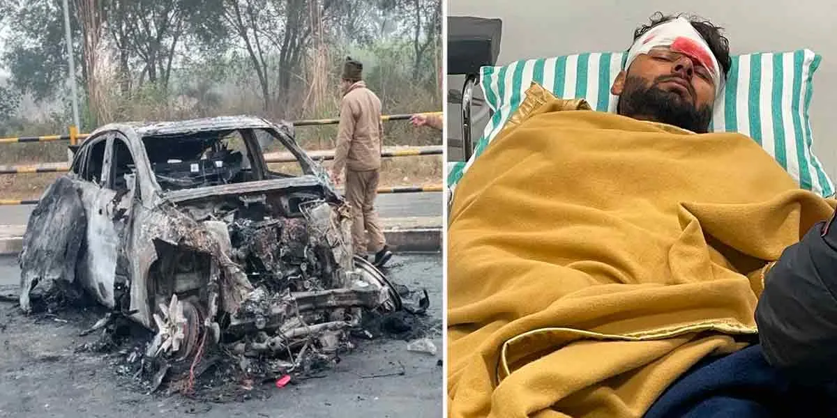  Car accident; Cricketer Rishabh Pant critically injured