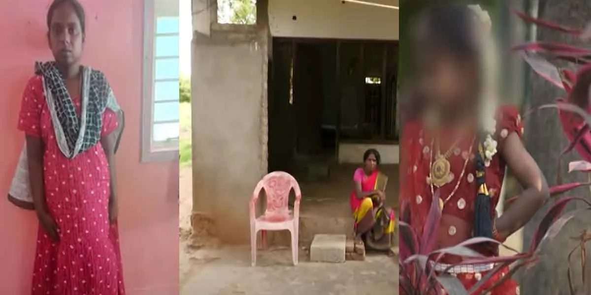 A six-year-old girl  beated by sugarcane