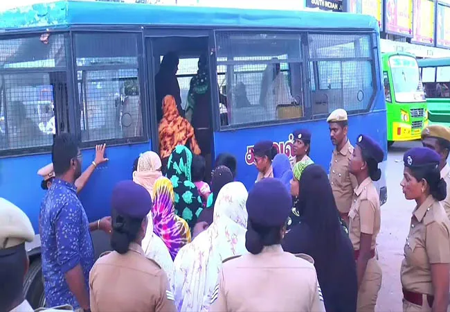  The tension between the police and the Popular Front of India: Nagai district