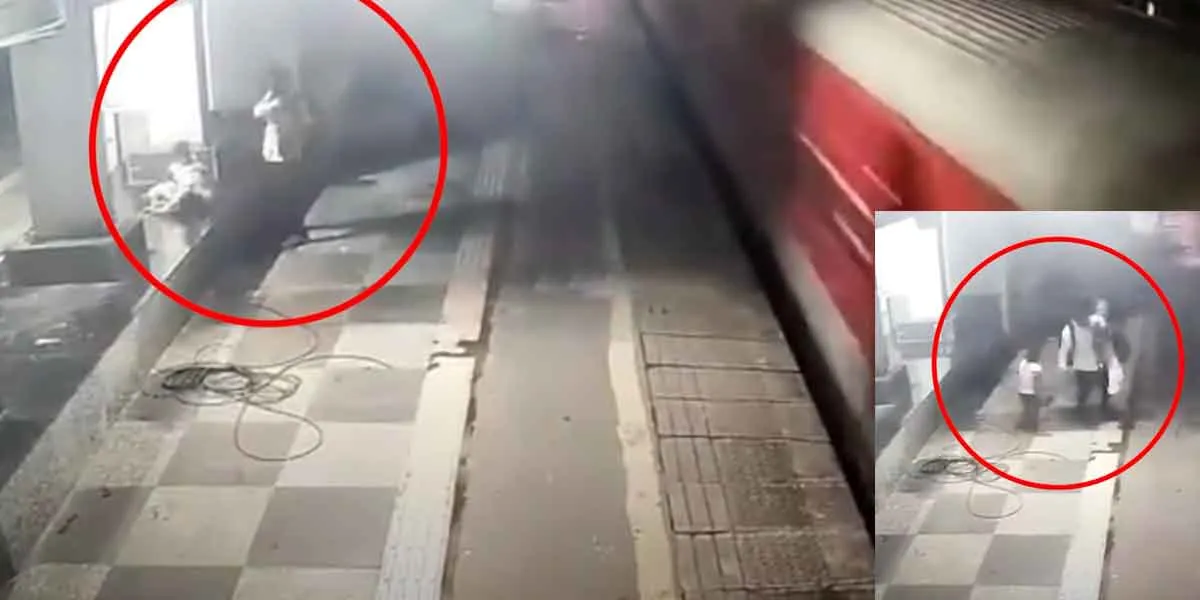  The husband threw his sleeping wife in front of the train... Shocking CCTV footage!