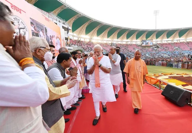 Yogi Adityanath sworn in as Chief Minister for the second time in the presence of millions!