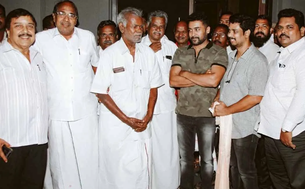 Senior Leader Of Indian Communist Party NallaKannu Met and appreciated  jai bhim team 
