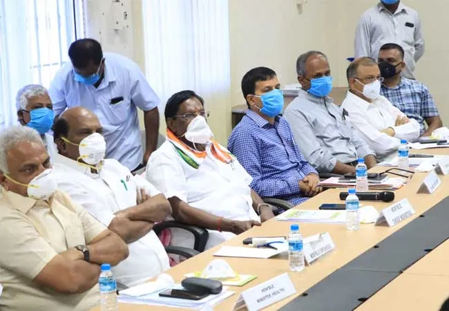 puducherry cm narayanasamy pressmeet 