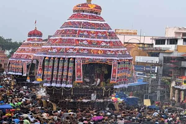 chidambaram natarajar temple aaruthra car festival celebration started 