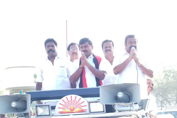 Minister KN Nehru in support of Arun Nehru at perambalur for lok sabha election