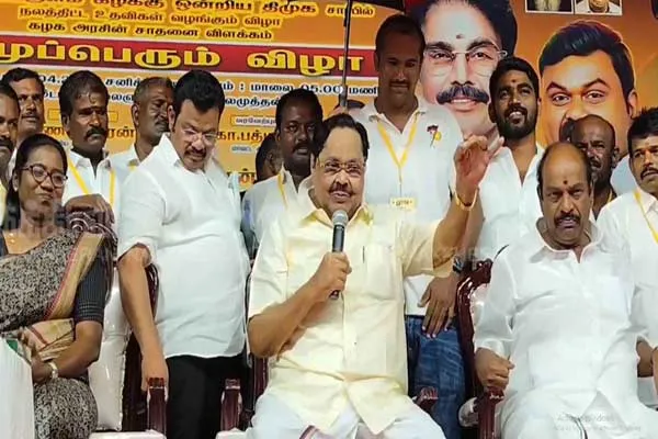 Minister Duraimurugan says Write it down ADMK and BJP will join the same team