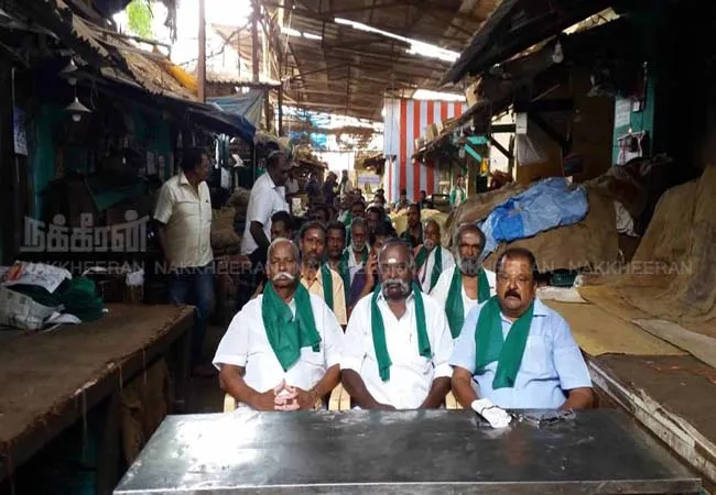 nellai town market  shop owners and merchants  fasting strike
