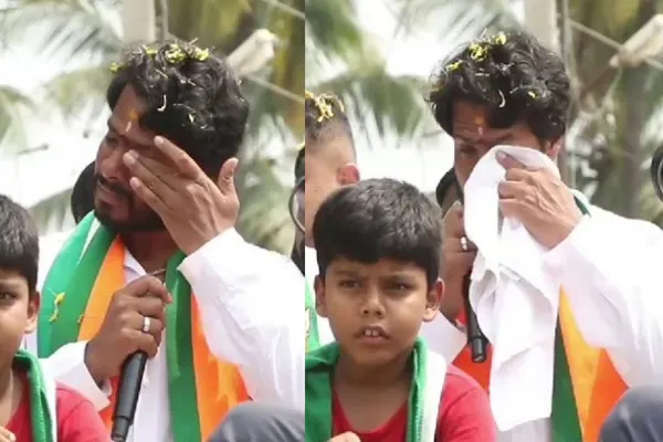 Kumaraswamy's son who broke down in tears during the campaign at karnataka 