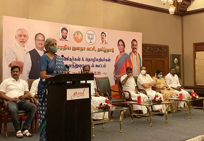 union finance minister nirmala sitharaman speech at chennai conference 