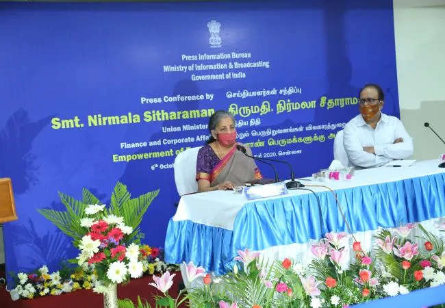 union finance minister nirmala sitharaman press meet in chennai 