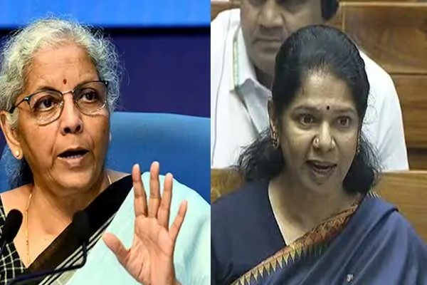 Kanimozhi's response to Nirmala Sitharaman