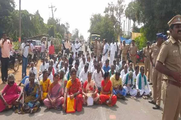 neyveli nlc land issue minister mla farmers are participated