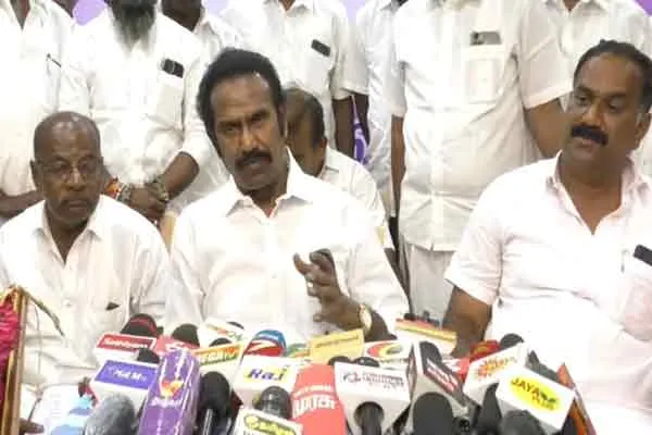 dhanabalan talks about palm juice  shop related karur meeting