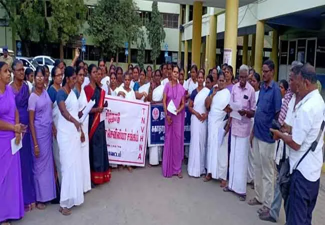 tamilnadu government hospital nurse arrive at chennai health department 