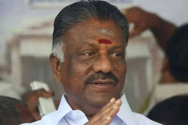 The amount spent by the Tamil Nadu government for Corona ...  O. Panneerselvam 