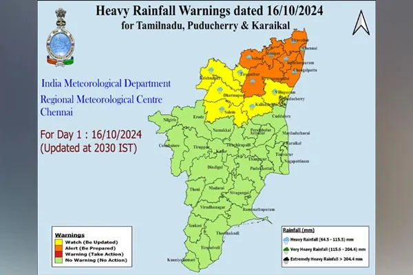 Met Dept informs Red Alert withdrawn in Chennai