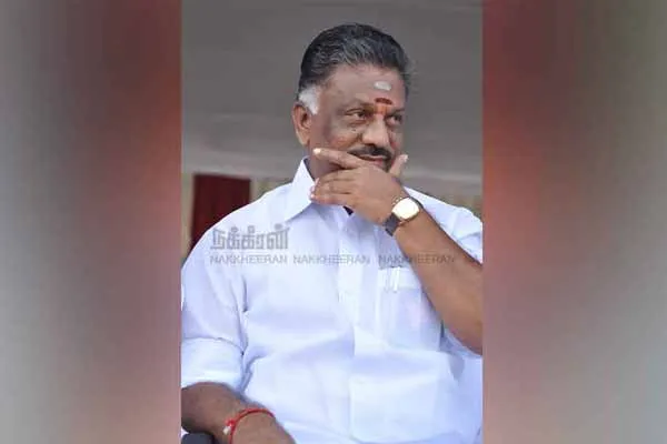 O. Panneerselvam says This is political vendetta 