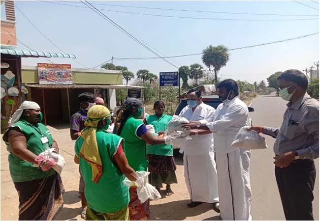 salem dmk and admk parties serve the peoples coronavirus 