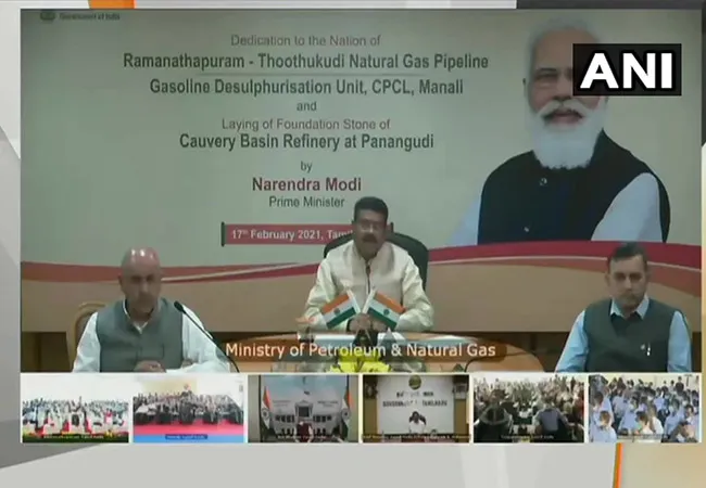 pm narendra modi inauguration tamilnadu natural gas scheme 