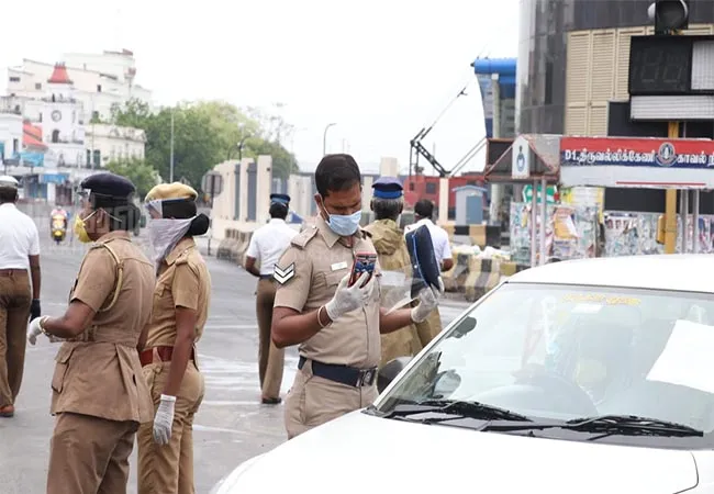 tamilnadu lockdown vehicles police 