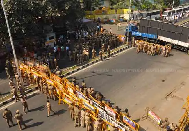 chennai caa rally tn assembly police protection 