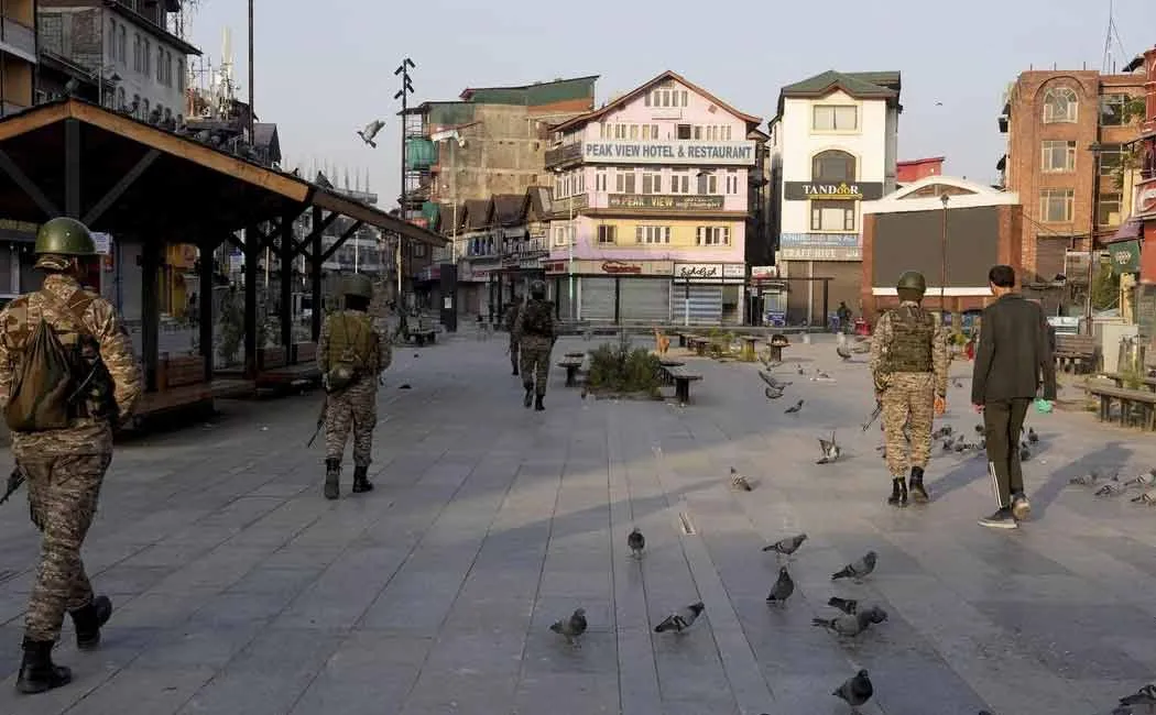 The words the illegal group said to his wife after thrash her husband in pahalgam kashmir