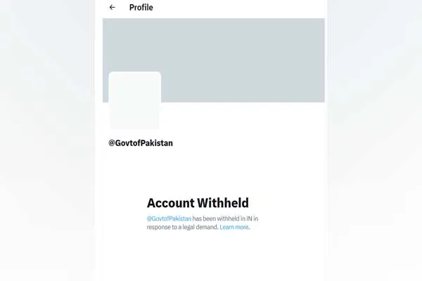 Pakistan govt official X social media page blocked in India
