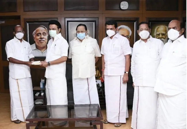 former minister join with dmk party 