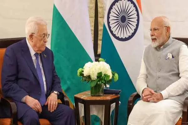 PM Modi meets Palestinian president
