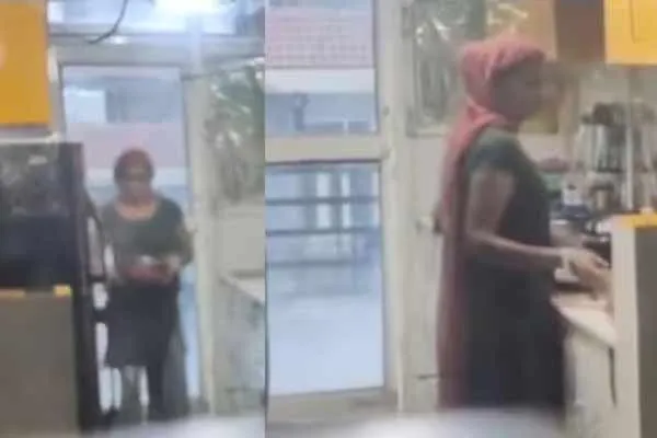 The maid caught on camera on Urine-mixed food for house