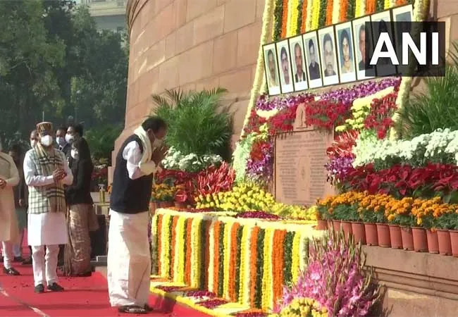 parliament pm narendra modi, vice president and ministers 