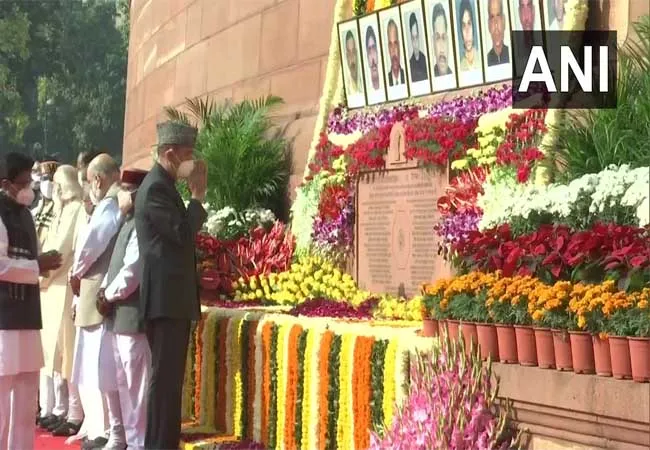 parliament pm narendra modi, vice president and ministers 