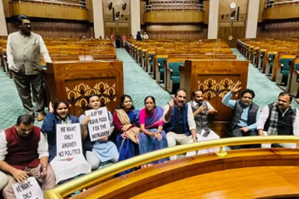 Lok Sabha encroachment issue; 15 MPs including Kanimozhi suspended