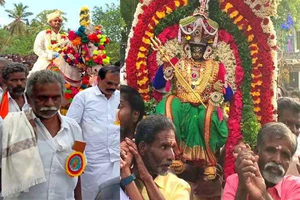 Mangadu Muthumariamman Temple Festival Nearby villagers came on horseback
