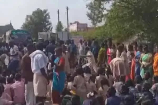 POCSO case Students gather in support of teacher