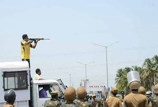 Police used a bulletproof gun in Thoothukudi up to 800 meters