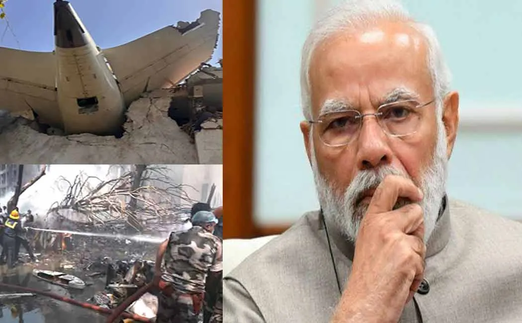  Prime Minister Modi anguish Gujarat plane crash