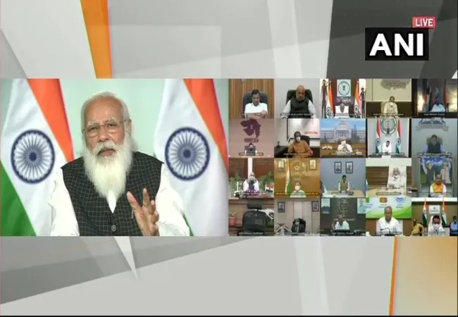 coronavirus prevention pm narendra modi discussion with cms