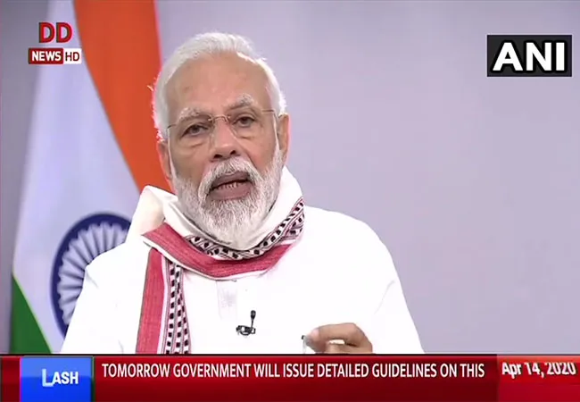 pm narendra modi national addressing curfew extend 