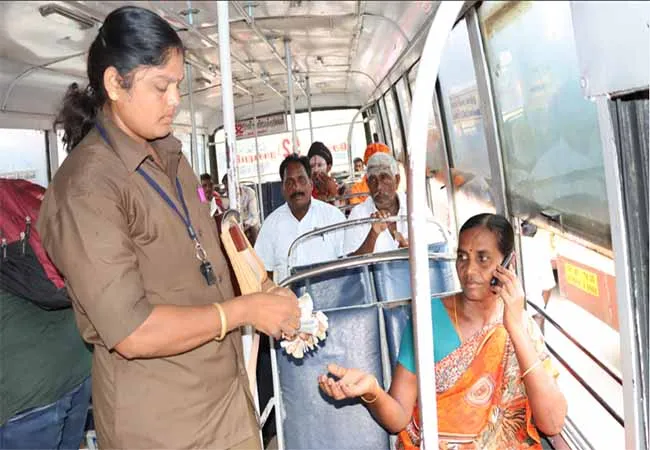 Junior Queen is the first female driver of a government bus! 