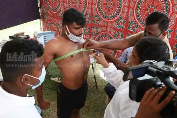 S.I. Physical fitness test for those who have passed the exam started today at the Rajaratnam Stadium in Chennai
